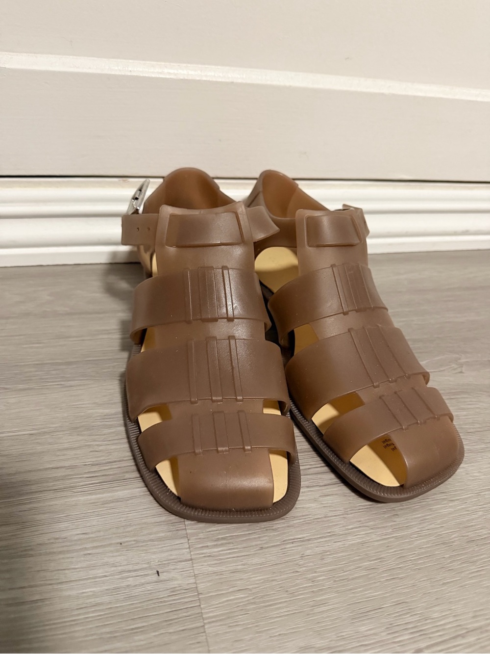 COS Brown Women's Strappy Fisherman Sandals NWOT
